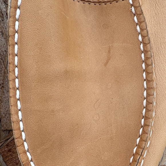 Evans Women's Tan Leather Loafers - Picture 2 of 13